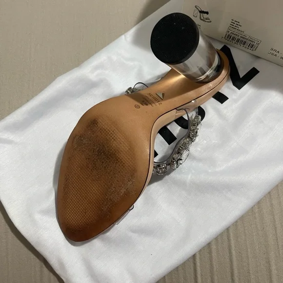 Beautiful Schultz clear slide sandal like new - Picture 7 of 8